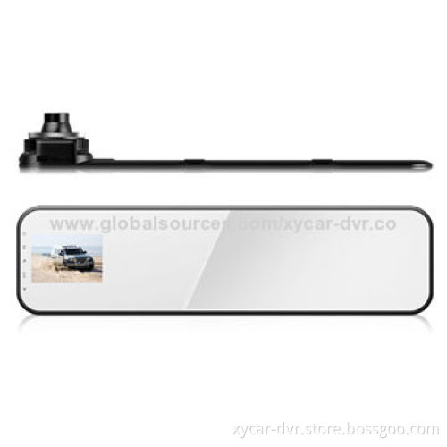 2.4-inch FHD 1,080P Ultra-thin GPS Tracking Function Rearview Mirror Cameras, Built-in 800mA BatteryNew